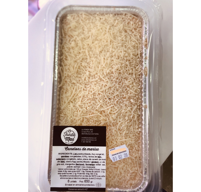 Canelones de marisco (6u.) - Assumpta Fontseca