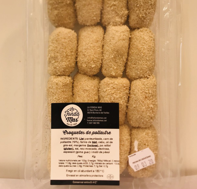 Croquetas de pollo (16 unidades) - Assumpta Fontseca