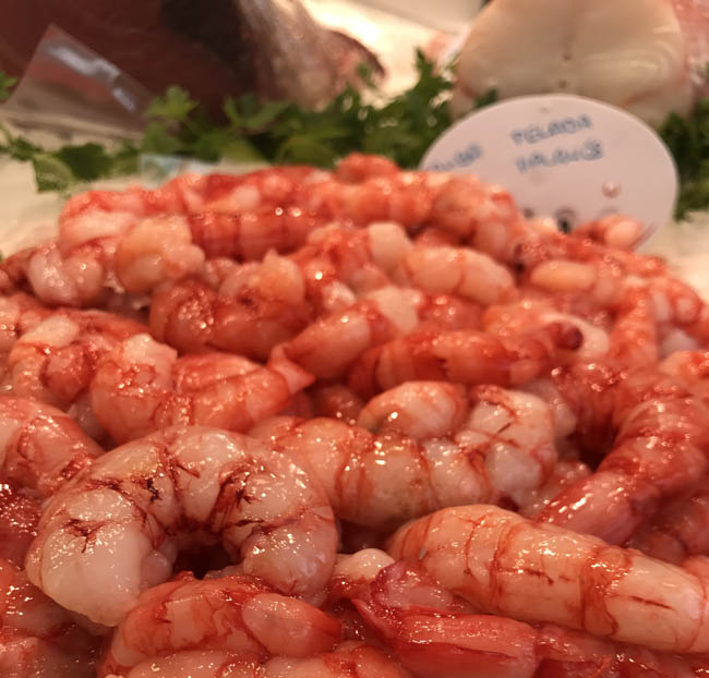 Gamba fresca pelada de Palamós