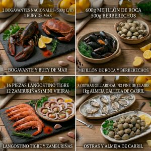 Pack Mariscada para 4 personas premium