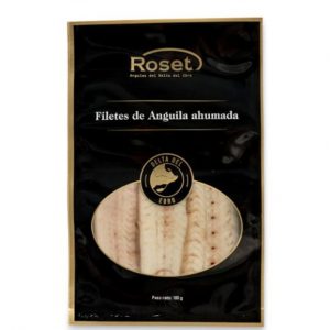 Anguila ahumada Roset del Delta del Ebro
