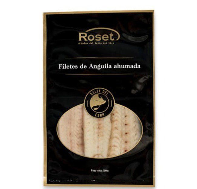Anguila ahumada Roset del Delta del Ebro