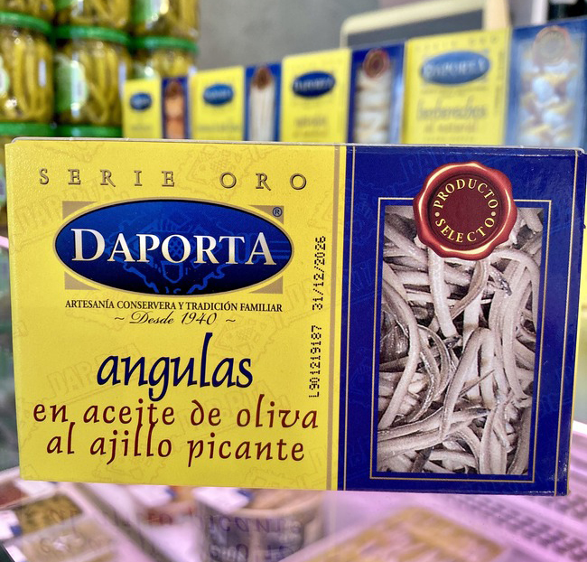 Angulas en aceite de oliva al ajillo picante