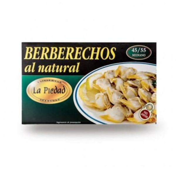 Berberechos frescos al natural