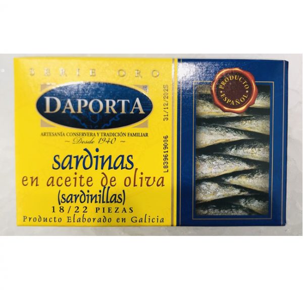 Sardinas en aceite de oliva (sardinillas) DAPORTA