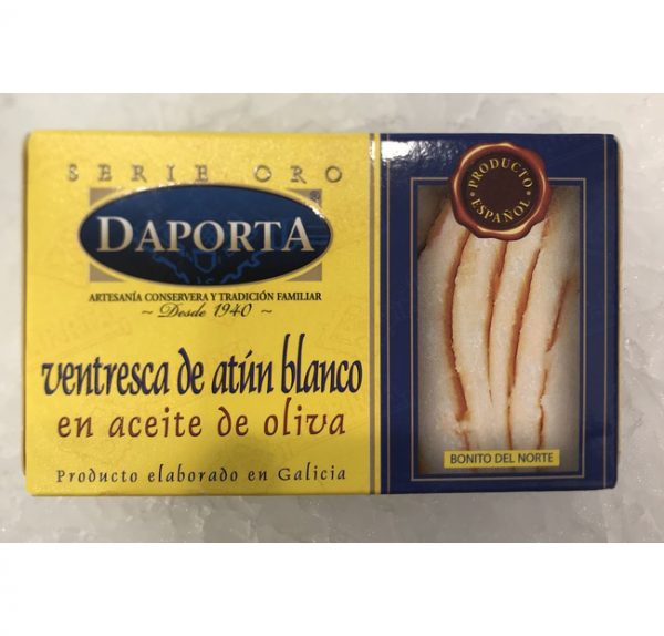 Ventresca de atún blanco en aceite de oliva DAPORTA