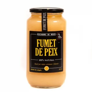 Fumet de pescado 100% natural sin sal – Bote 900ml para arroces y sopas