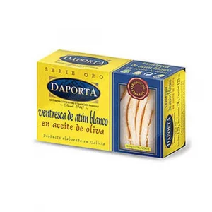 Lata de ventresca de bonito en aceite de oliva extra.