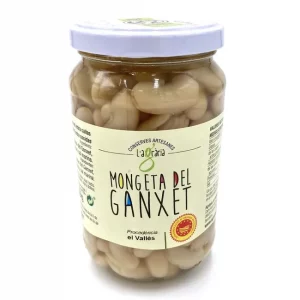 Frasco de judías del Ganxet cocidas al natural.