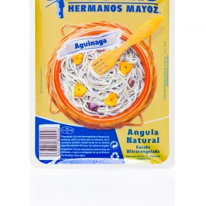 Angulas auténticas congeladas de alta calidad para preparar al ajillo.