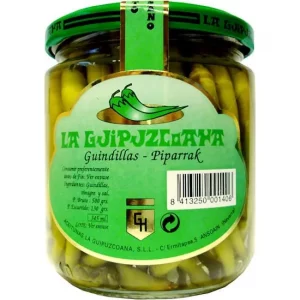 Frasco de guindillas piparras La Guipuzcoana.