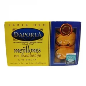 Mejillones en escabeche Daporta 8-10 piezas.