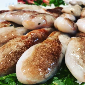 Pulpitos pequeños frescos de la lonja de San Carlos de la Ràpita, calidad suprema.